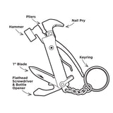 Hammer Multi-Tool Display - Strong and Courageous