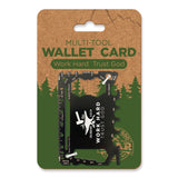 Wallet Card Multi-Tool Display - Work Hard Trust God