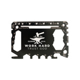Wallet Card Multi-Tool Display - Work Hard Trust God