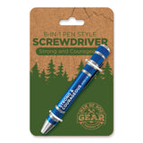 8-in-1 Pen-Style Screwdriver Display - Strong and Courageous