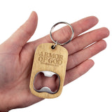 Wooden Keyring Bottle Openers - Basket of 24