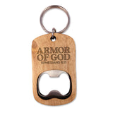 Wooden Keyring Bottle Openers - Basket of 24
