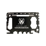 Wallet Card Multi-Tool Display - Strong and Courageous