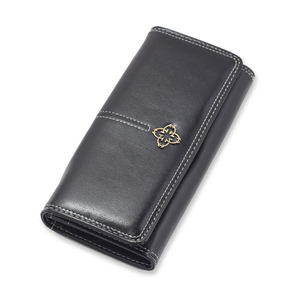 Cross Clutch Wallet – Black