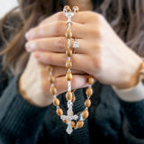 First Communion Olive Wood Rosary