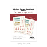 Kitchen Conversion Charts – Psalm 27:1, Magnet and Adhesive