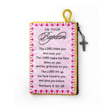 Rosary Pouch - Baptized in Christ Girls – Pink and Numbers 6:24-26