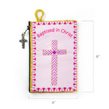 Rosary Pouch - Baptized in Christ Girls – Pink and Numbers 6:24-26