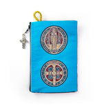 Rosary Pouch - St Benedict and Medal