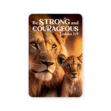 Wallet Scripture Card, Strong and Courageous – Son – Joshua 1:9