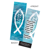 Children's Christian Bookmark, IXOYE (ICHTHUS), Matthew 4:19 - Pack of 25