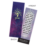 Children's Christian Bookmark, Glow, Matthew 5:16 - Pack of 25