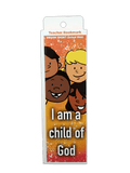Children's Christian Bookmark, I am a Child of God, John 1:12 - Pack of 25 - Logos Trading Post, Christian Gift