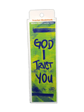 Children's Christian Bookmark, God I Trust You, Proverbs 3:5 - Pack of 25 - Logos Trading Post, Christian Gift