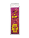 Children's Christian Bookmark, I Love My Church - Pack of 25 - Logos Trading Post, Christian Gift