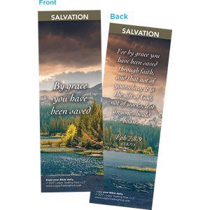 By Grace You Have Been Saved Bookmarks, Pack of 25 - Christian Bookmarks