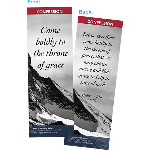 Come Boldly to the Throne of Grace Bookmarks, Pack of 25 - Christian Bookmarks