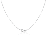 Figaro (1.6mm) Sterling Silver Chain, 18", 20", 24", 30"
