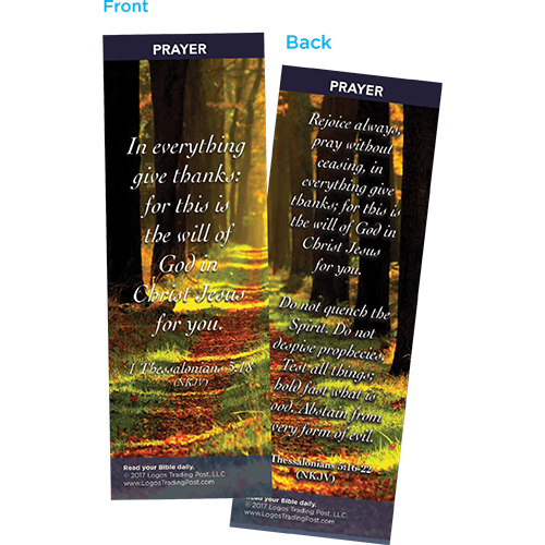 In Everything Give Thanks Bookmarks, Pack of 25 - Christian Bookmarks