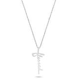 Blessed Cross Necklace, Words of Life Sterling Silver Pendant Necklace