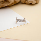 Trust Sterling Silver Script Cross Ring, Words of Life Collection