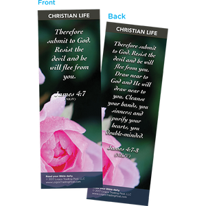 Therefore Submit to God Bookmarks, Pack of 25 - Christian Bookmarks