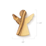 Olive Wood Baptism Boy Comfort Angel