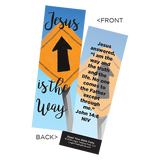 Children's Christian Bookmark, Jesus is the Way, John 14:6 - Pack of 25 - Christian Bookmarks