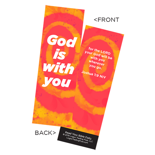 Children's Christian Bookmark, God is With You, Joshua 1:9 - Pack of 25 - Christian Bookmarks