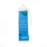 Give thanks to the Lord for He is good - 1 Chronicles 16:34 Woven and Tasseled Bookmark Set