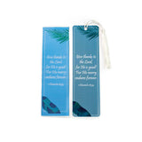 Give thanks to the Lord for He is good - 1 Chronicles 16:34 Woven and Tasseled Bookmark Set