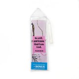Be still and know that I am God - Psalm 46:10 Woven and Tasseled Bookmark Set