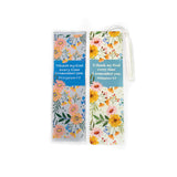 I thank my God every time I remember you - Philippians 1:3 Woven and Tasseled Bookmark Set