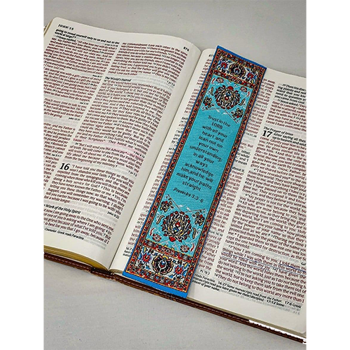 Lo•gos BookMark Proverbs 3:5-6 - Blue, Trust in the Lord