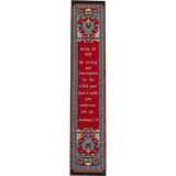 Woven Fabric Christian Bookmark: God is With You - Joshua 1:9