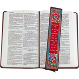 Woven Fabric Christian Bookmark: God is With You - Joshua 1:9