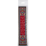 Woven Fabric Christian Bookmark: God is With You - Joshua 1:9