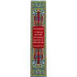 Woven Fabric Christian Bookmark for Dad - Proverbs 20:7