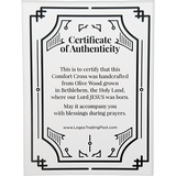 Boys Baptism - Medium Deluxe Comfort Cross in Gift Box Certificate of Authenticity