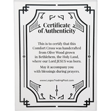 Girls Baptism - Medium Deluxe Comfort Cross in Gift Box Certificate of Authenticity