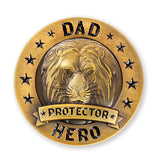 Dad, Protector, Hero - Father's Christian Challenge Coin