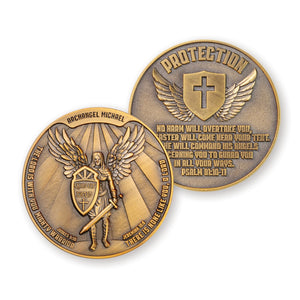 Archangel Saint Michael Challenge Coin, Quis Ut Deus