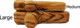 Holy Land Olive Wood Deluxe Handheld Prayer Comfort Cross - Large - Logos Trading Post, Christian Gift