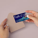 Children's Pass Along Scripture Cards - Faith Can Walk on Water, Pack of 25- With Stand