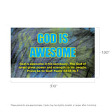 Children's Pass Along Scripture Cards - God is Awesome, Pack of 25 - With Stand