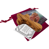 Deluxe Handheld Prayer Comfort Cross (L) in Red Velvet with certificate and meditation booklet