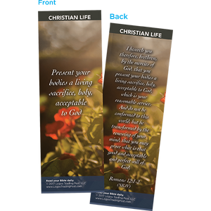 Present Your Bodies a Living Sacrifice, Holy, Acceptable to God Bookmarks, Pack of 25