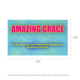 Children's Pass Along Scripture Cards - Amazing Grace, Pack of 25 - With Stand