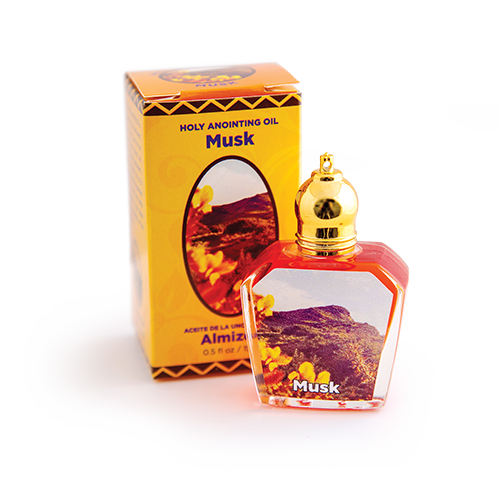 bottle of musk anointing oil with box