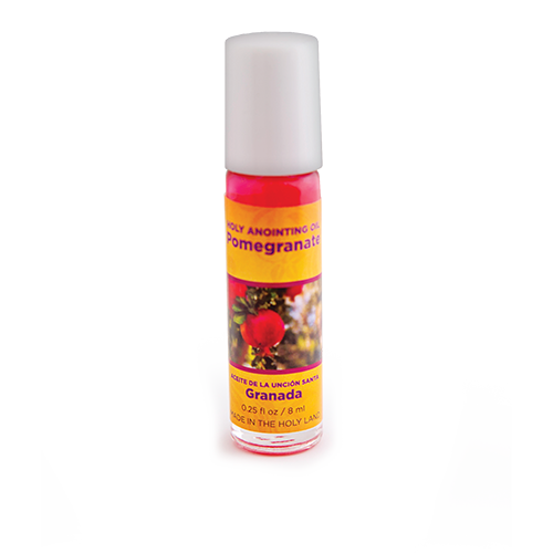 1/4 oz roller top bottle of pomegranate anointing oil